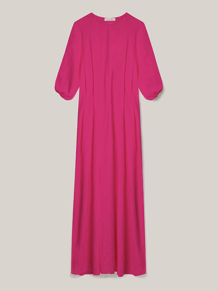 Pleated Dress Trine Resort Pink – MALAIKARAISS